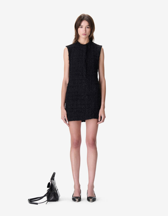 TWEED SHORT SLEEVES DRESS