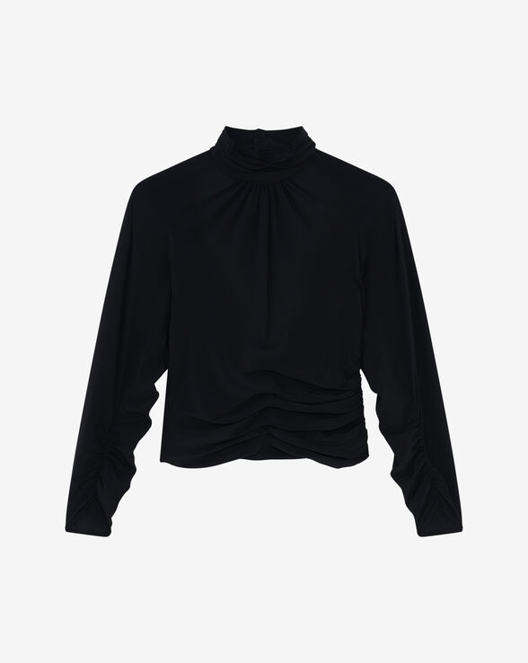 GELISA DRAPED SILK TOP