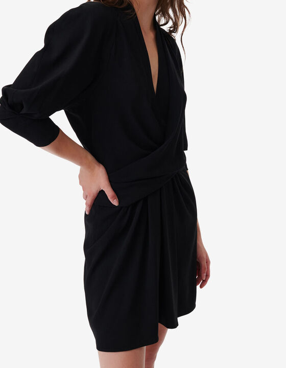 SHORT V-NECK CUT-OUT DRESS