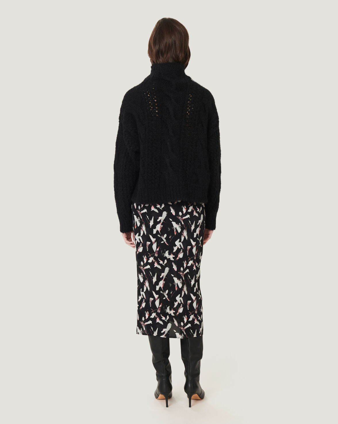 FIBY RELAXED CABLEKNIT TURTLENECK SWEATER image number null
