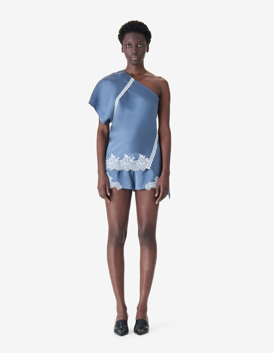 TOP ASYM&Eacute;TRIQUE &Agrave; DENTELLE