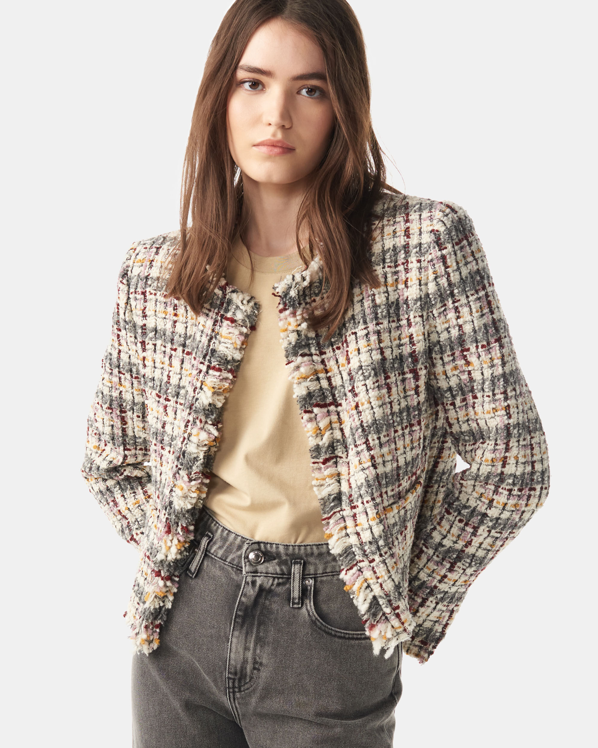 tweed blazer woman
