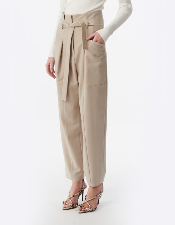 BELTED PANTS