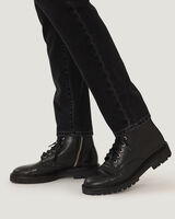FAYE LEATHER RANGER BOOTS image number null