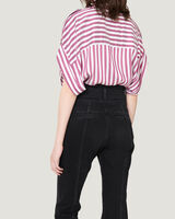 BOUCRY STRAIGHT LEG HIGH WAIST JEANS  image number null