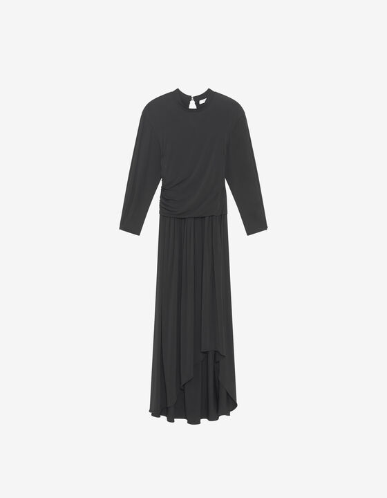 LONG DRAPED DRESS