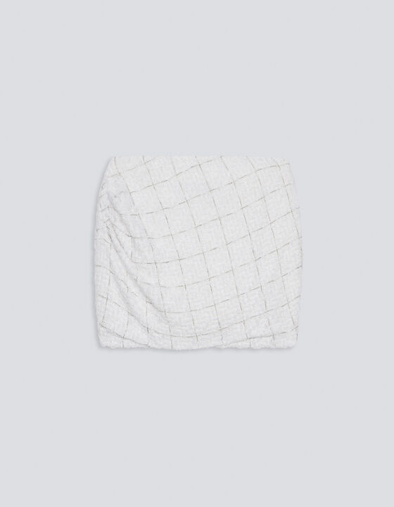 RAVI PATTERNED TWEED SKIRT