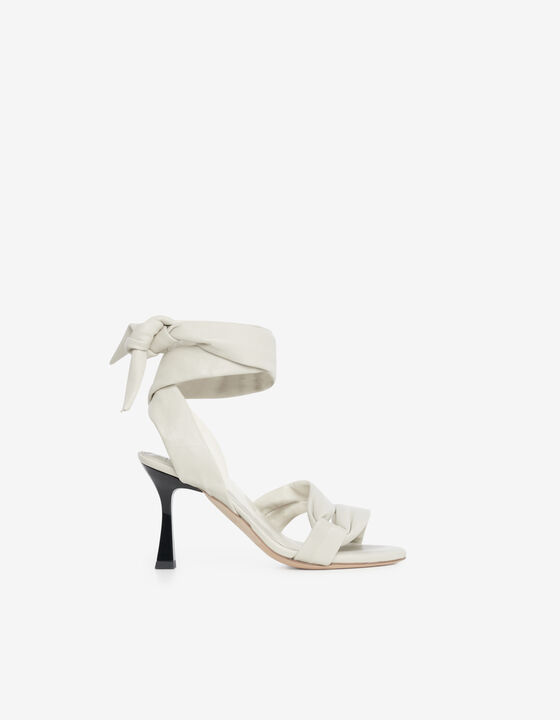 DRAPE LEATHER SANDALS