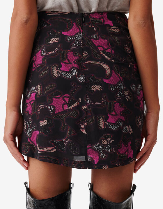PRINTED MINI SKIRT