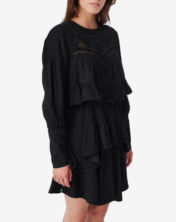 ROBE COURTE À VOLANTS MICHA
