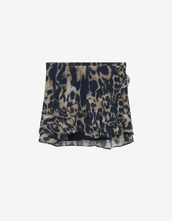 LEOPARD-PRINT MINISKIRT