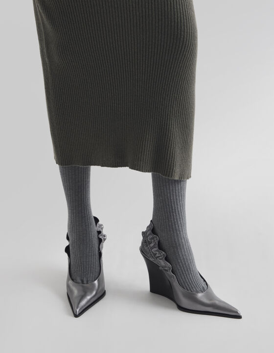 SMOCK SLINGBACKS