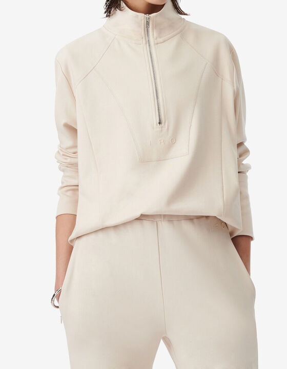 STAND-UP COLLAR TOP