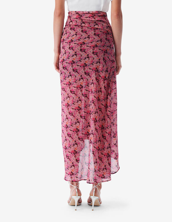 JUPE MIDI IMPRIM&Eacute;E