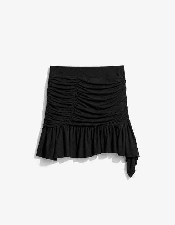 ASYMMETRICAL TEXTURED SKIRT
