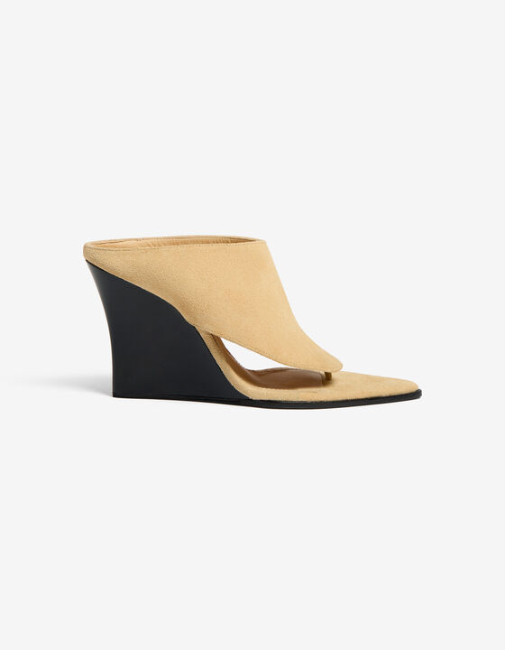 MULES EN CUIR SUEDE