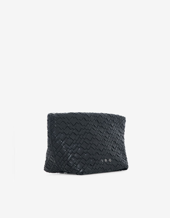 NEOBEL WOVEN LEATHER POUCH