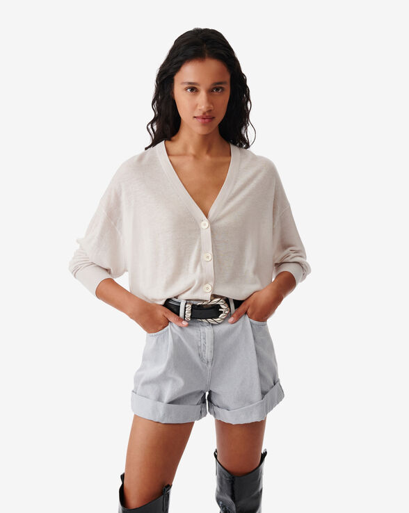 HAWIO OVERSIZED V-NECK CARDIGAN