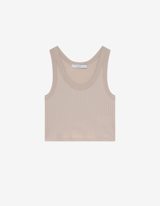EMMA CROPPED RIBBED TANK TOP
