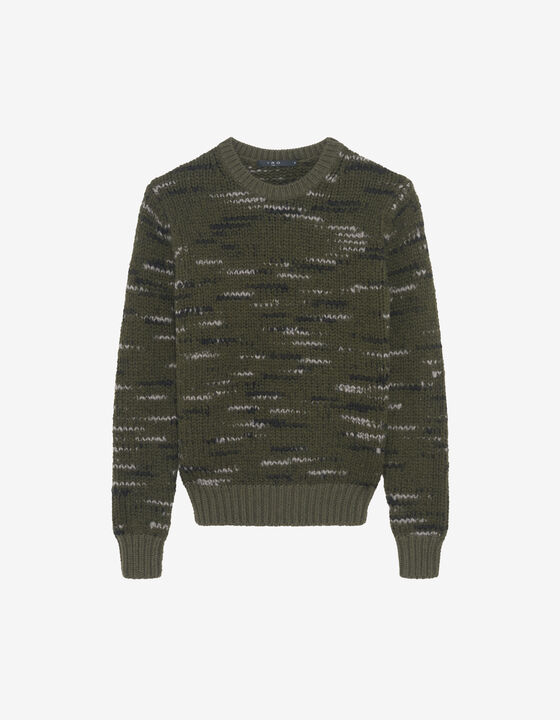 PULL BICOLORE EN LAINE