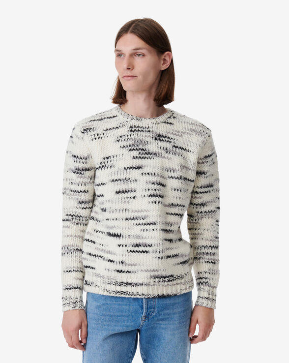 BAPO TWO-TONED WOOL SWEATER