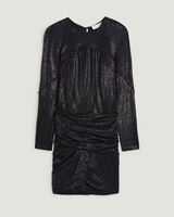 COLE DRAPED LONG SLEEVE MINI DRESS image number null