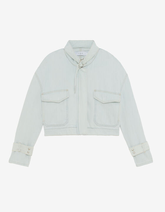 VESTE EN JEAN COL MONTANT