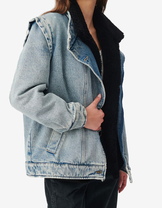 PADDED DENIM JACKET