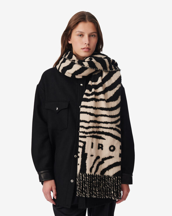 ZEBRI ZEBRA PATTERN SCARF