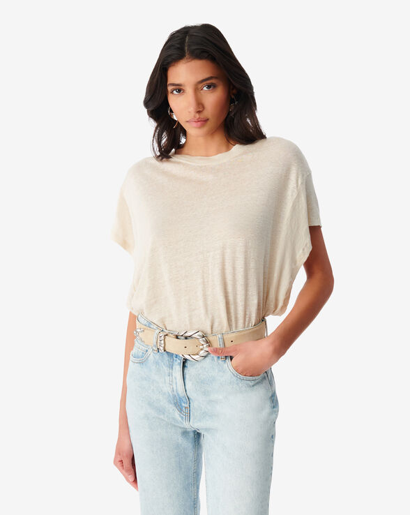 T-SHIRT EN LIN COL ROND OSTER