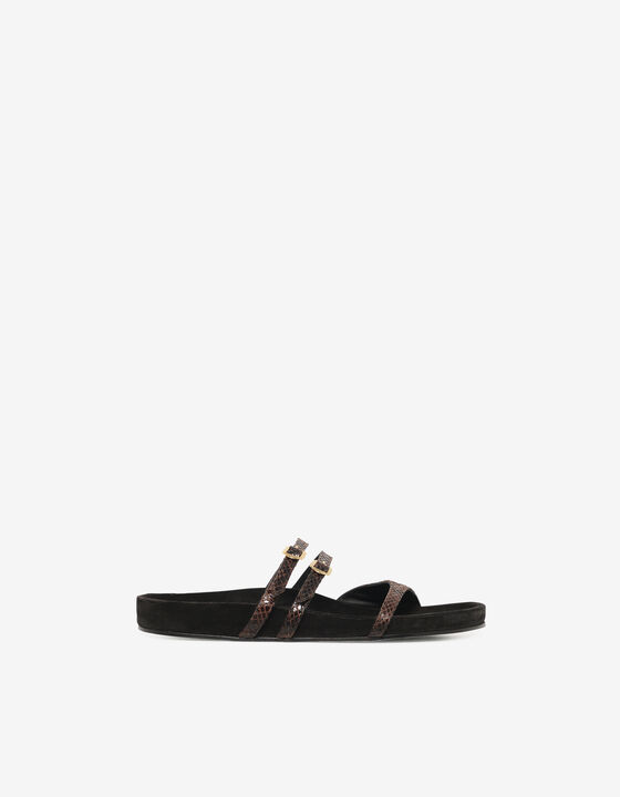 FLAT PYTHON SANDALS