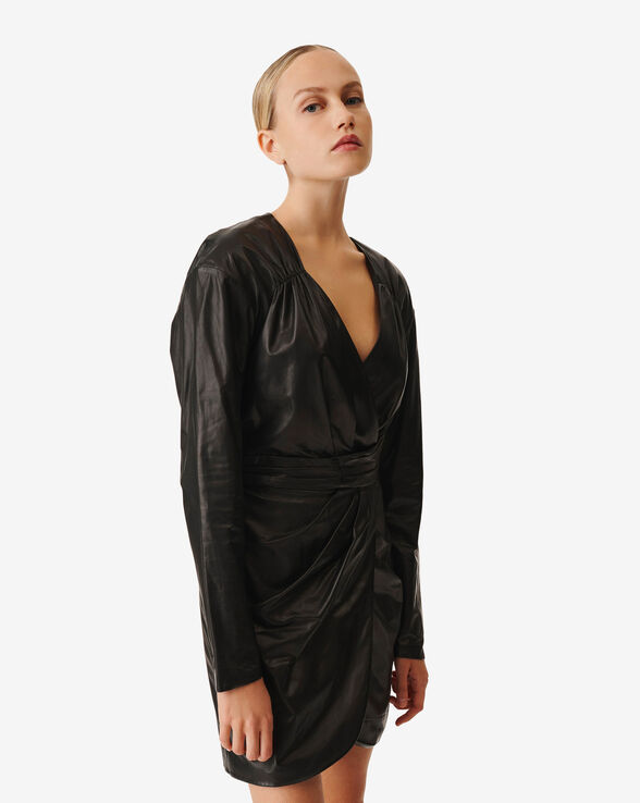 ROBE AJUSTÉE EN CUIR BELINA