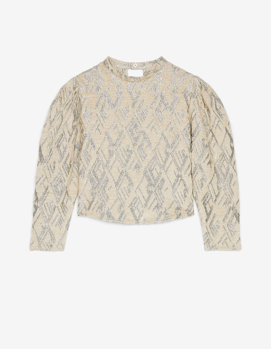 YEPA ROUND-NECK LUREX TOP