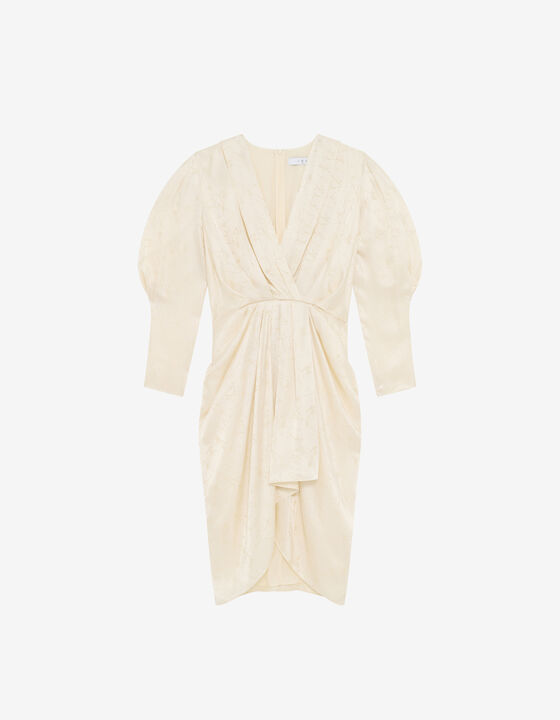 PLEATED MIDI DRESS