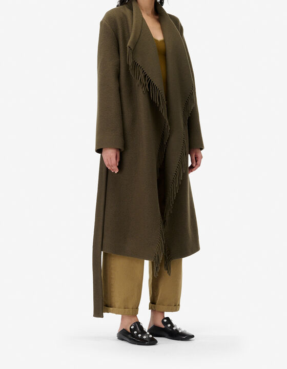 LONG FRINGED COAT