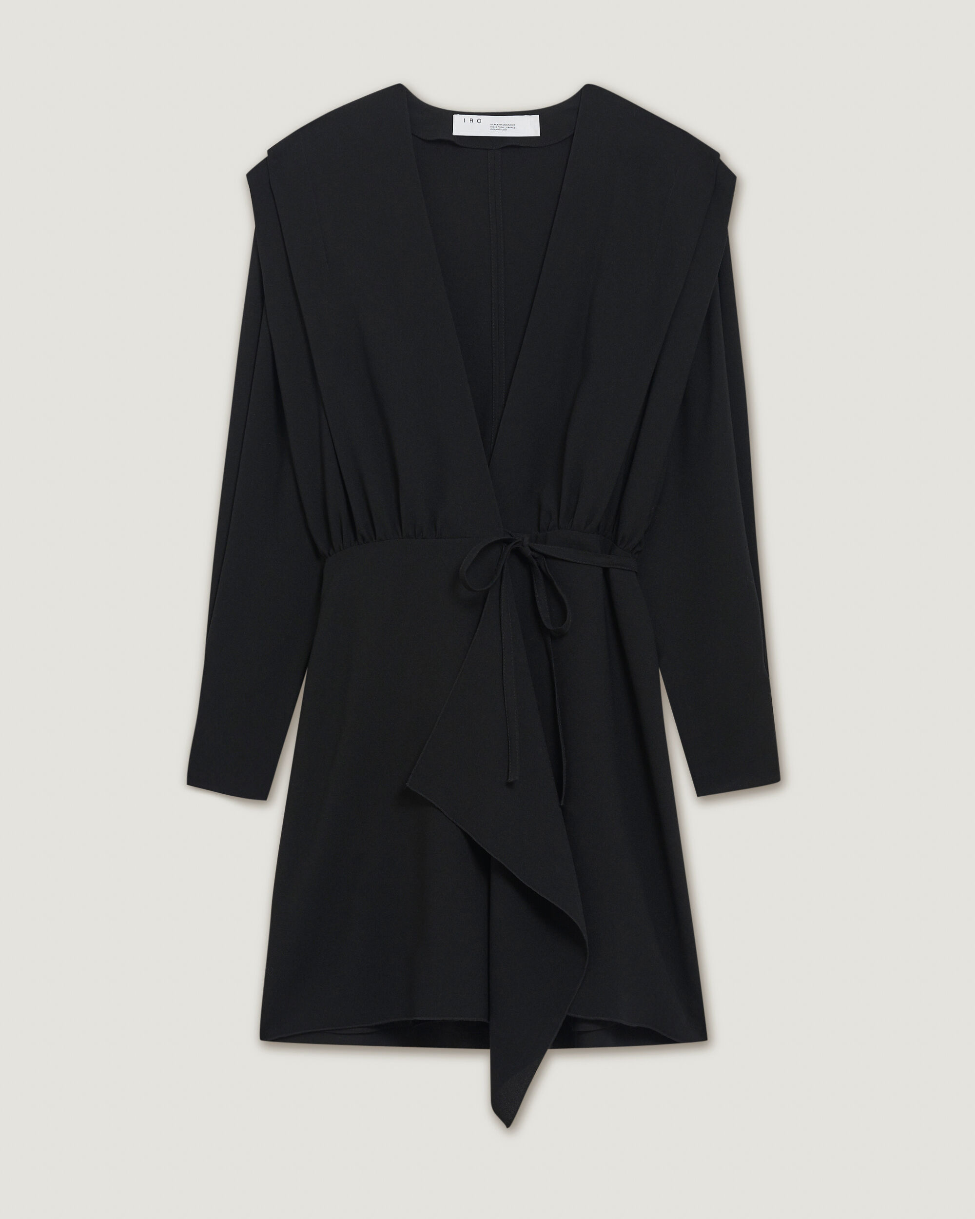 structured wrap dress