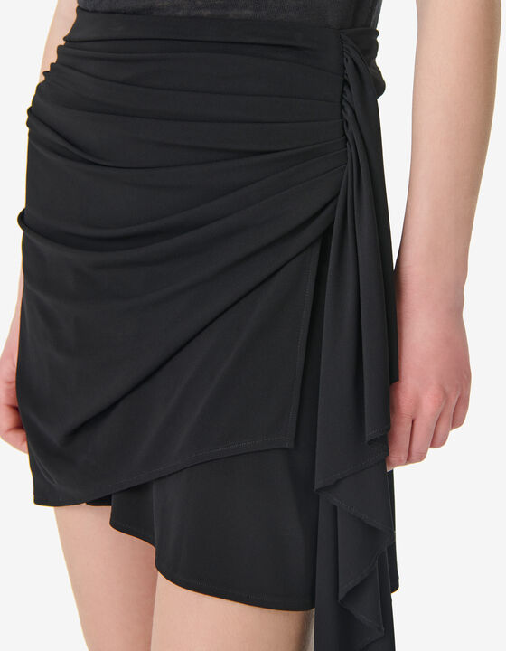 DRAPED MINI SKIRT