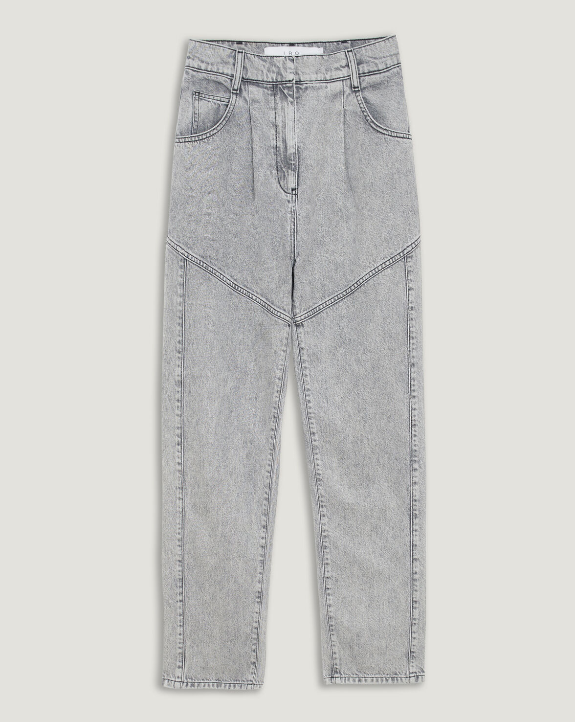 RIOU STRAIGHT LEG ACID WASH JEANS image number null