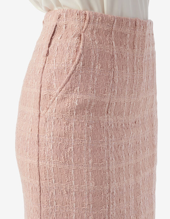 JUPE DROITE EN TWEED