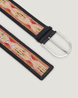 AOUNI WESTERN STITCHED LEATHER BELT image number null