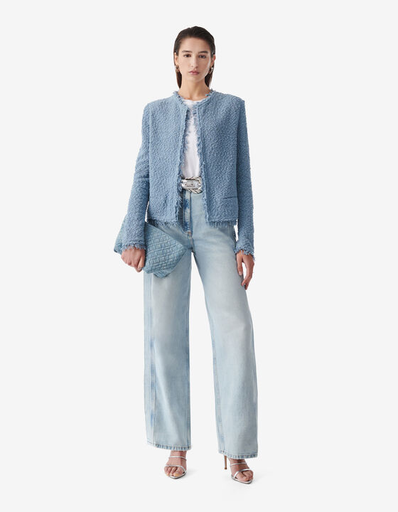 VESTE CLASSIQUE À FRANGES