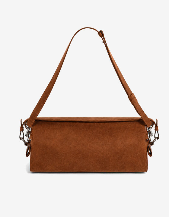 MINI SUEDE BOWLING BAG