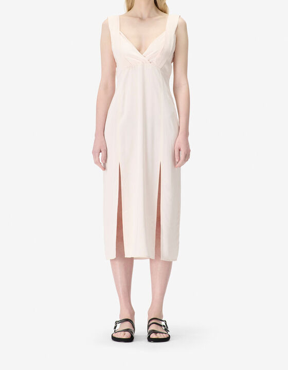 STRAPLESS MIDI DRESS