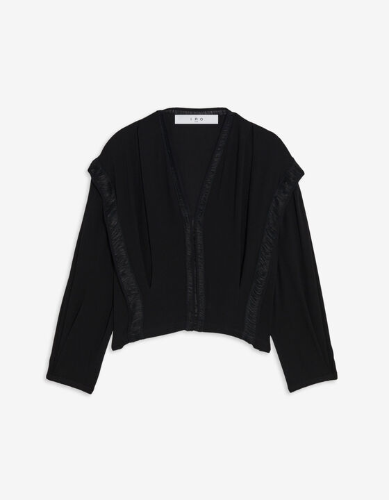 PLEATED LACE TOP