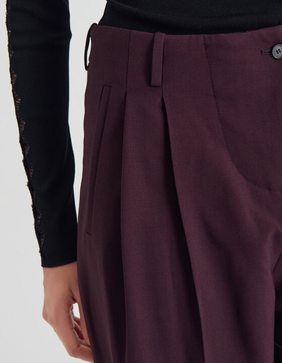 HIGH-RISE WIDE-LEG TROUSERS