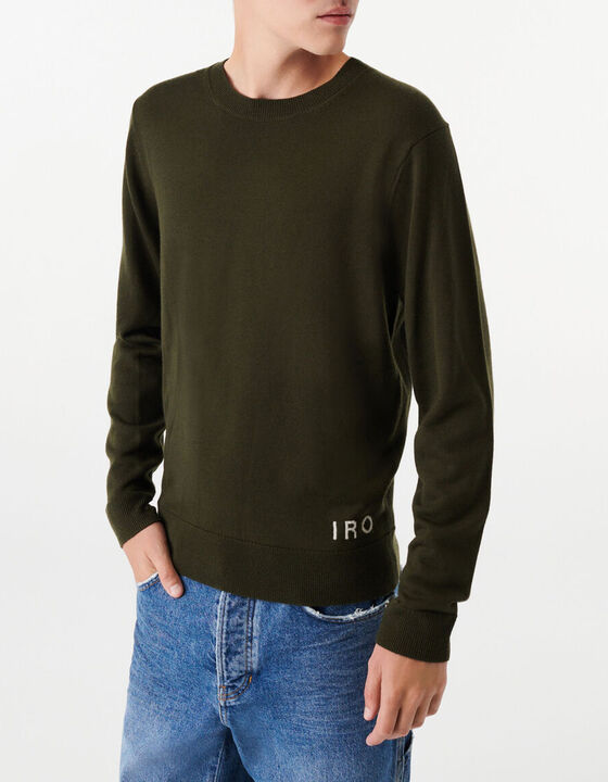 PULL COL ROND EN LAINE