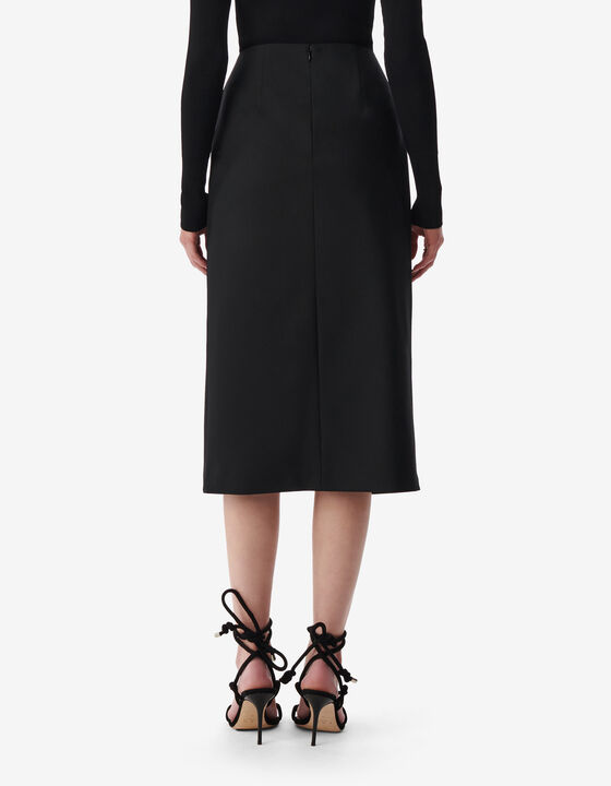 MID-LENGTH WRAP SKIRT