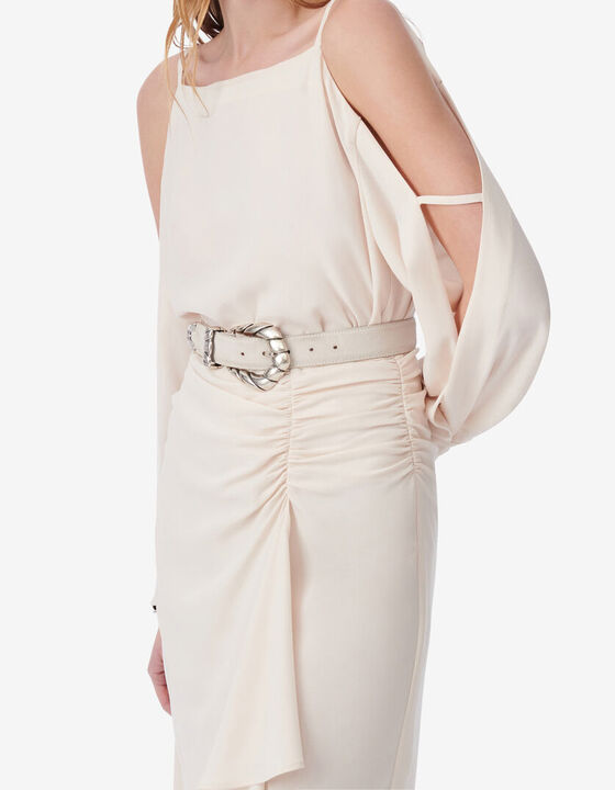 SQUARE-COLLARED CUT-OUT TOP