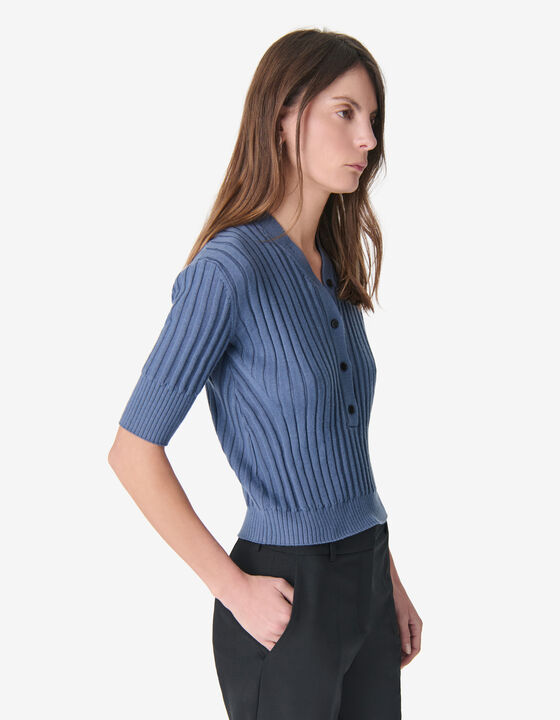 PULL C&Ocirc;TEL&Eacute; BOUTONN&Eacute;