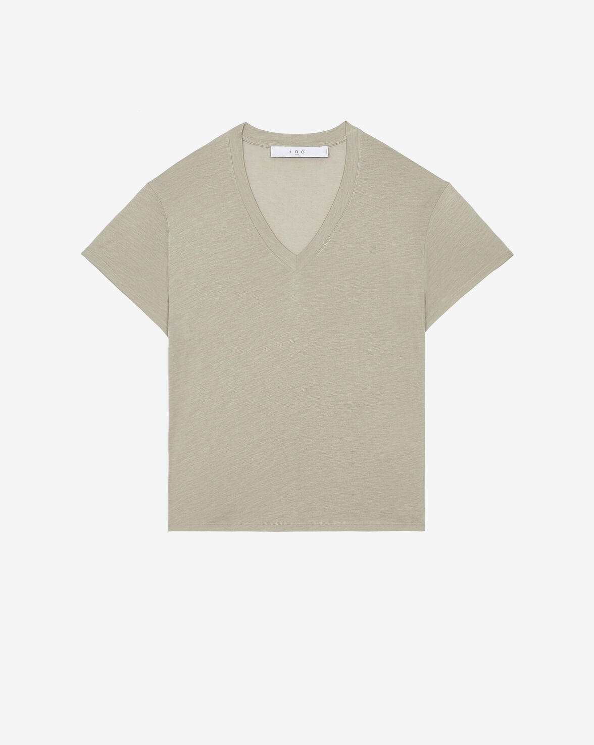 Iro Edern V-neck T-shirt In Light Grey